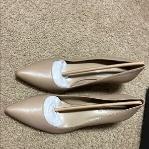 Ann Taylor Tan Heels Sleek Minimalist Design- Never Worn